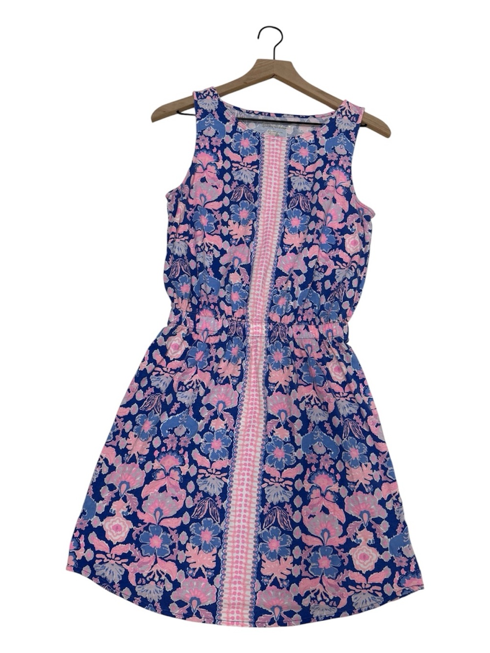 Lilly Pulitzer Sleeveless Windward Dress Floral Dress in Blue & Pink Size S